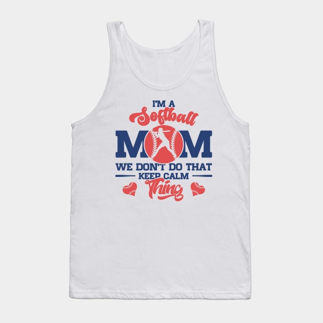 Softball Mom Tank Top by Etopix